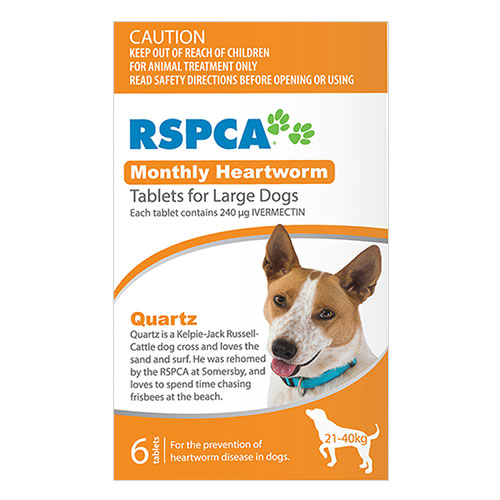 RSPCA Monthly Heartworm Tablets