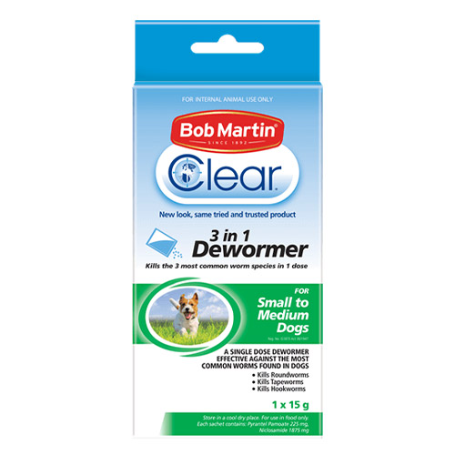 Bob Martin Clear 3 in 1 Dewormer for Dogs
